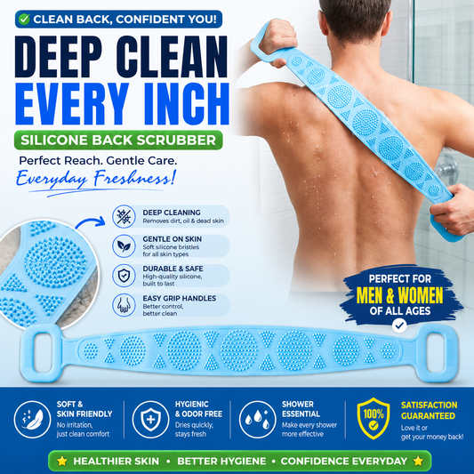🧼 Silicone Back Scrubber